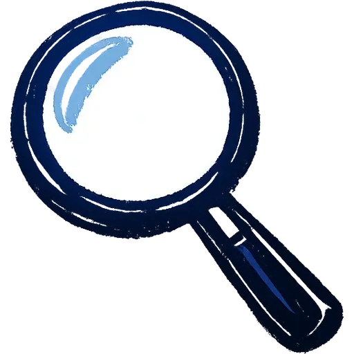 A magnifying glass