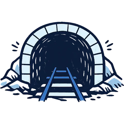 A railway tunnel mouth